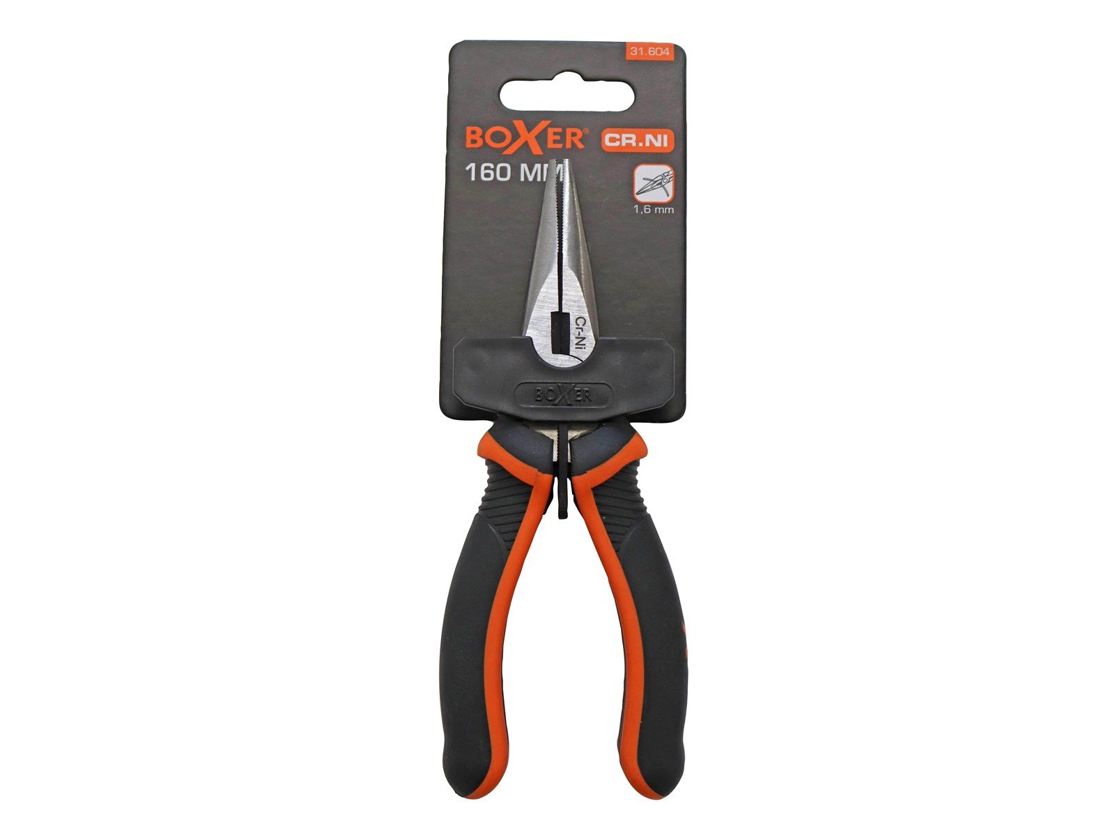 Boxer Long nose plier 160 mm. Boxer Long nose plier 160 mm.